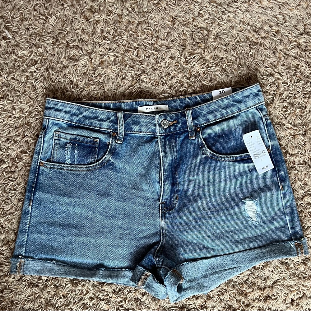 Pacsun denim mom shorts